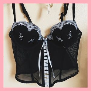 BLACK CORSET TOP